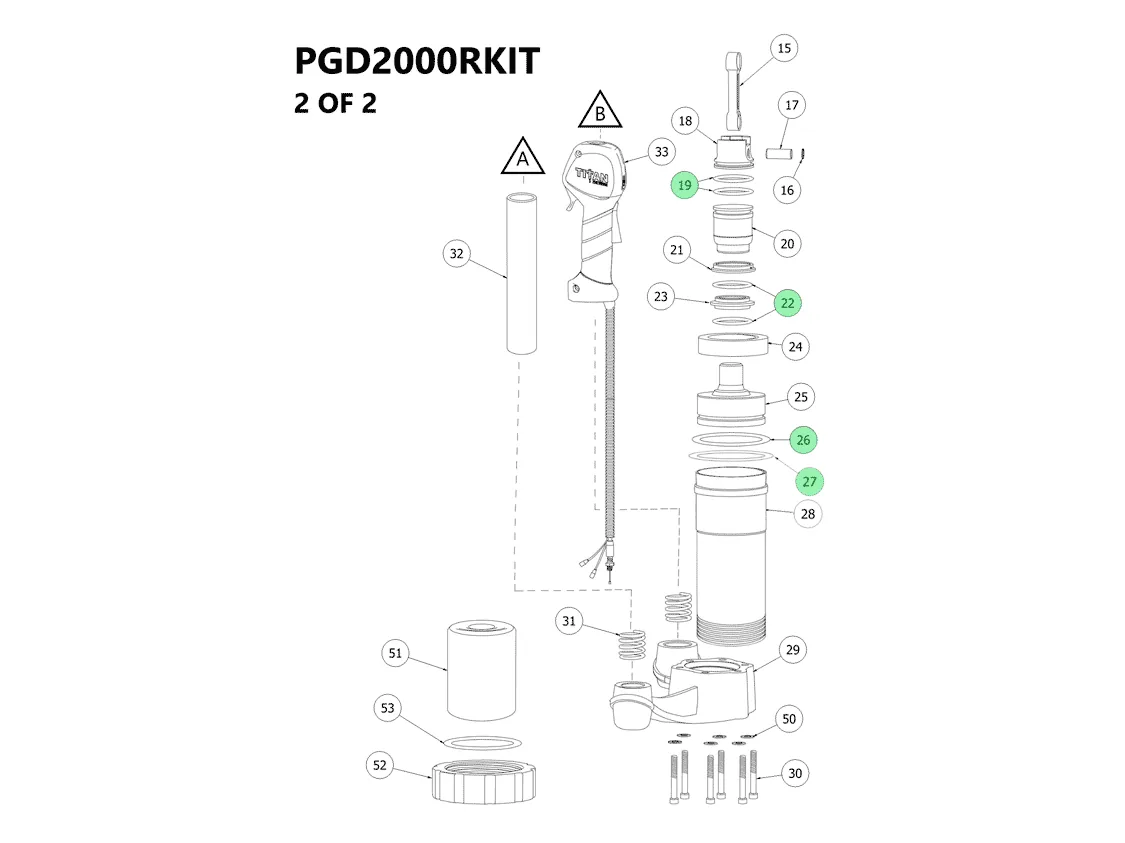 2000 Series O-Ring Rebuild Kit thumbnail 3